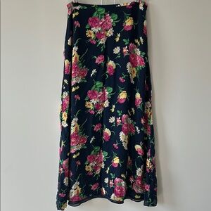 Silk Floral Women's Skirt